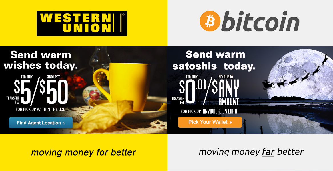 Bitcoin vs. Western Union